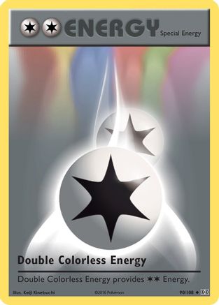 Double Colorless Energy 090  - Reverse Holofoil XY  Evolutions - Uncommon