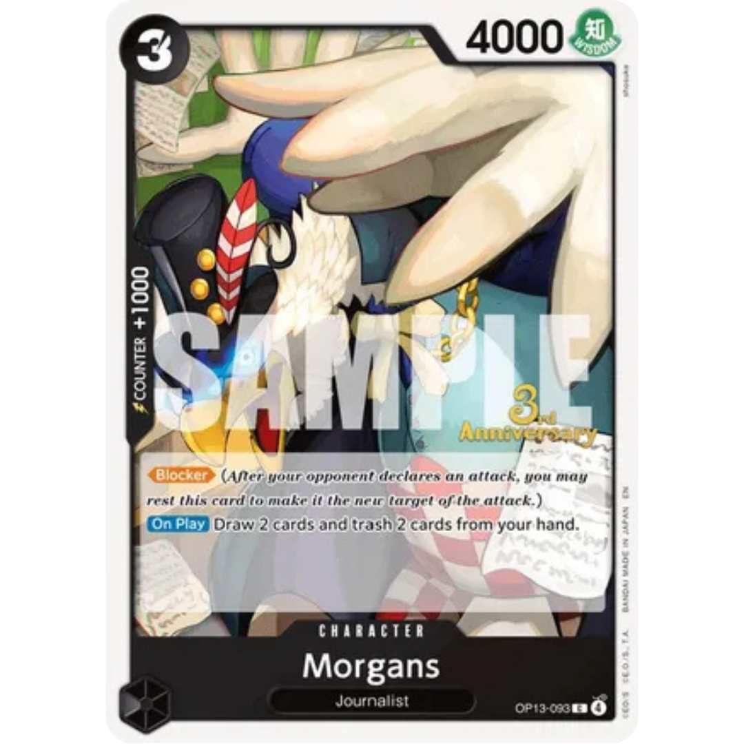 Morgans (OP13-093) - Carrying On His Will: 3rd Anniversary Tournament Cards