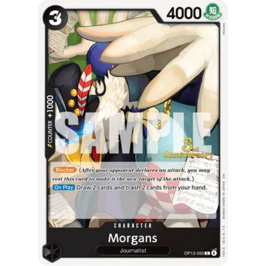 Morgans (OP13-093) - Carrying On His Will: 3rd Anniversary Tournament Cards
