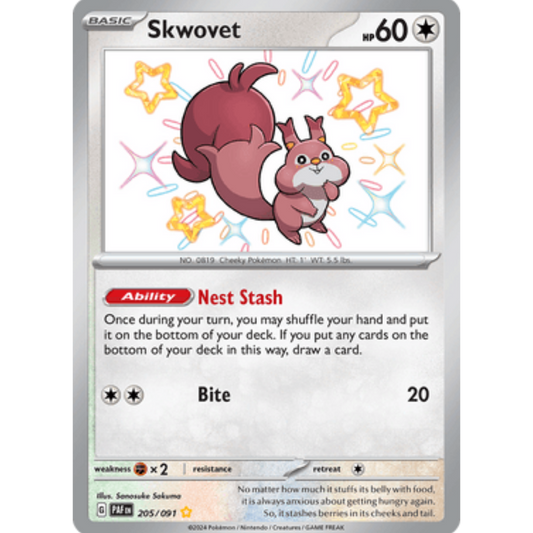 Skwovet (205/091) [Scarlet & Violet: Paldean Fates]