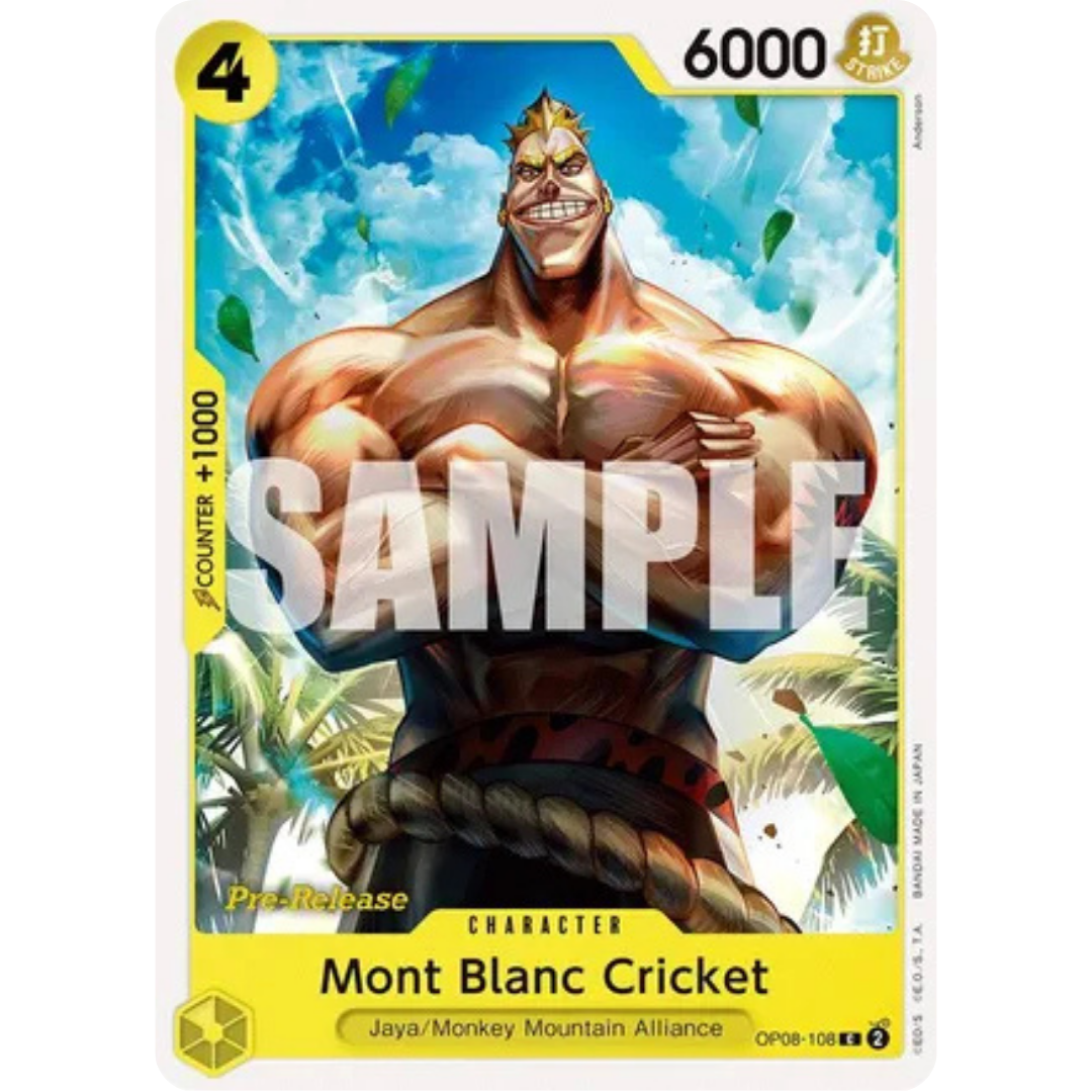 Mont Blanc Cricket (OP08-108) - Two Legends Pre-Release Cards