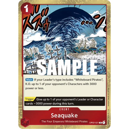 Seaquake (OP02-021) - Paramount War Foil
