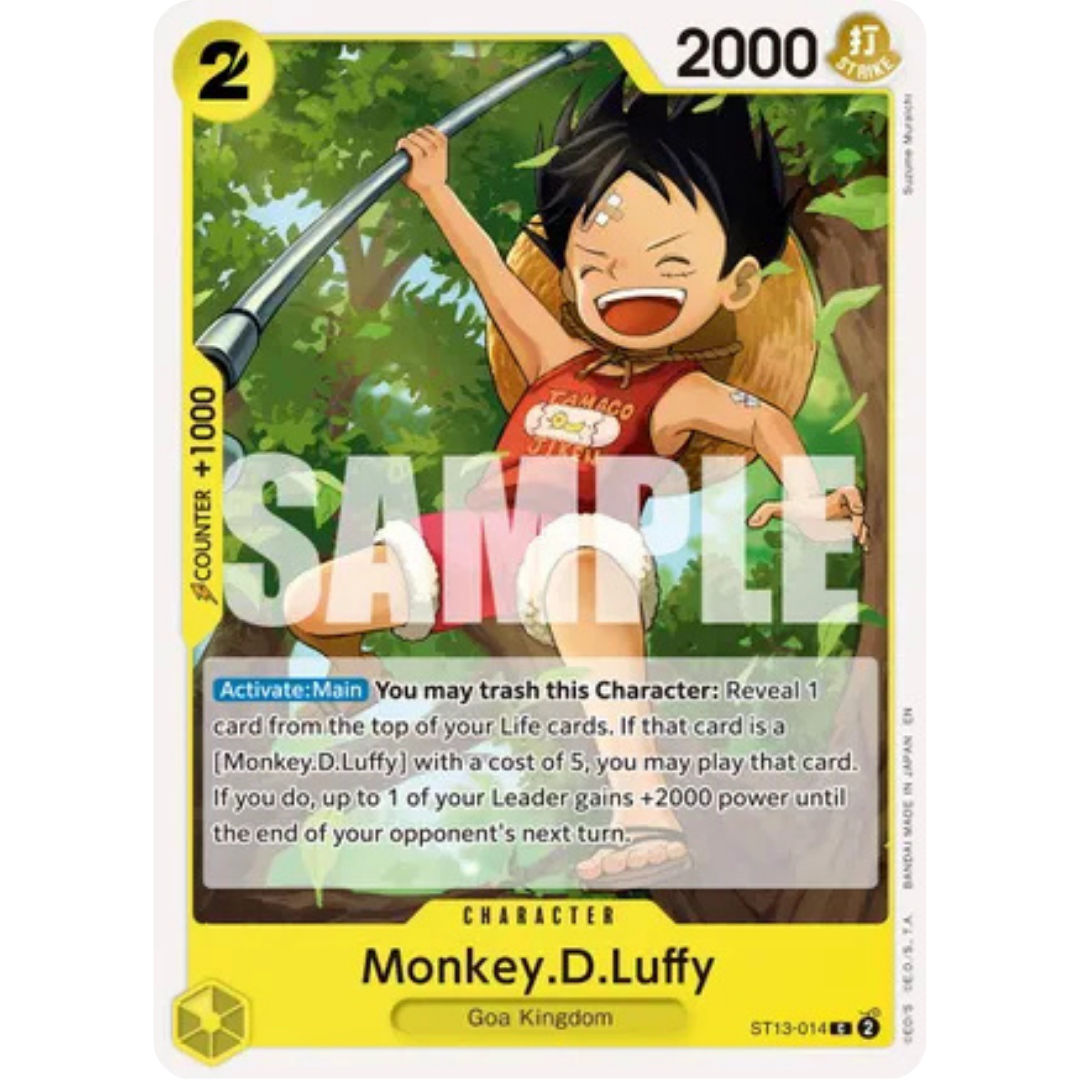 Monkey.D.Luffy - ST13-014 (Reprint) (ST13-014) - Premium Booster -The Best- Vol. 2