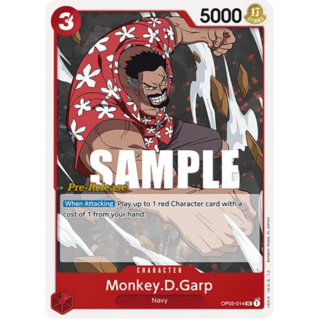 Monkey.D.Garp (OP03-014) - Pillars of Strength Pre-Release Cards