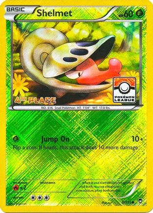 Shelmet - 8/111 (Pokemon League) [4th Place]/111  - Reverse Holofoil League & Championship Cards - Promo