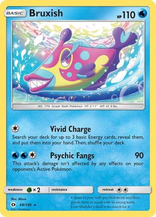 Bruxish 048  SM Base Set - Rare
