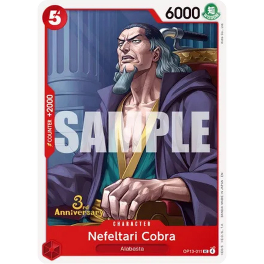 Nefeltari Cobra (OP13-011) - Carrying On His Will: 3rd Anniversary Tournament Cards