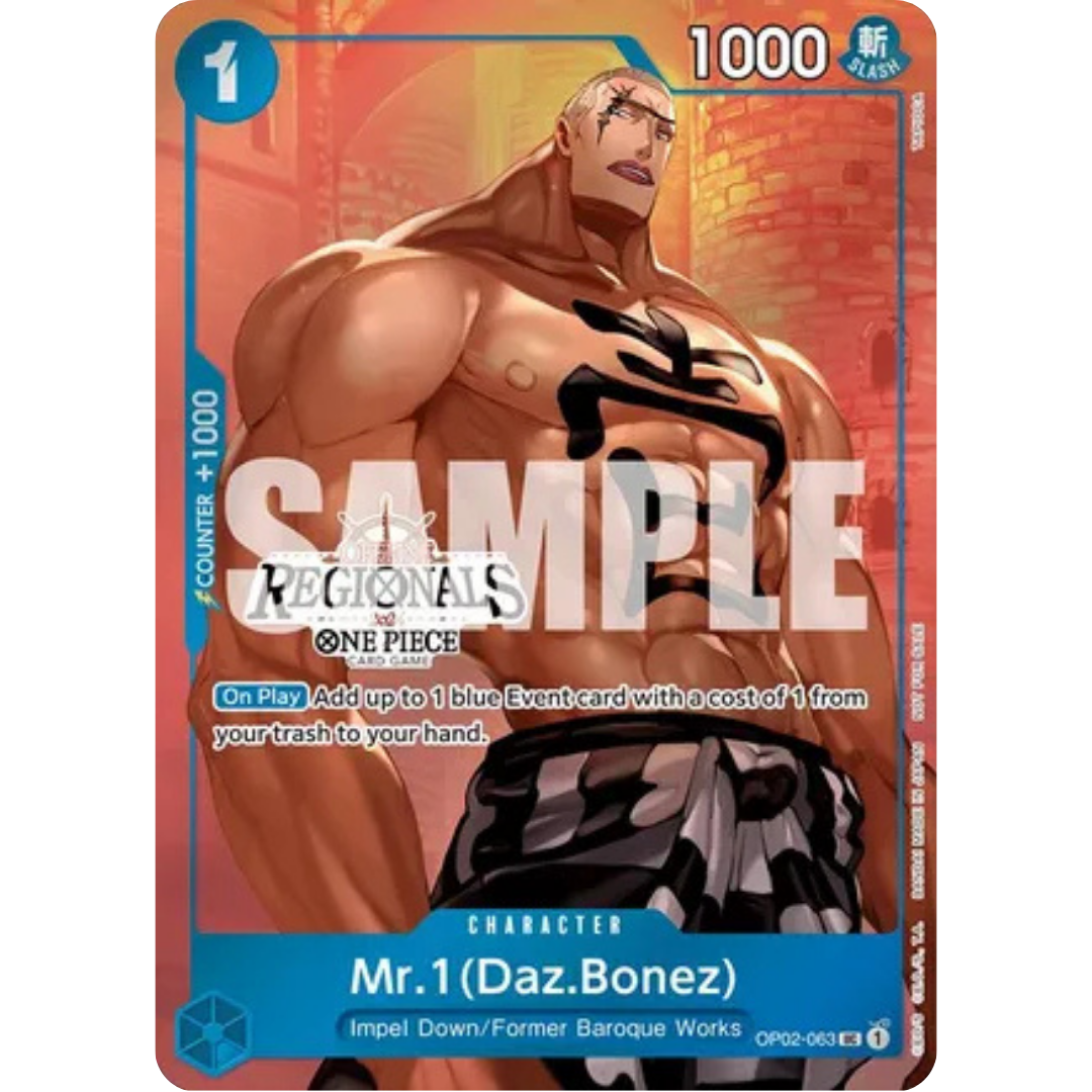 Mr.1 (Daz.Bonez) (Online Regional 2024 Vol. 3) (OP02-063) - One Piece Promotion Cards