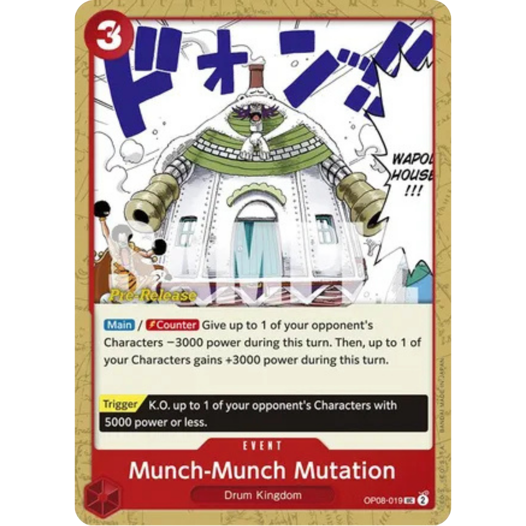Munch-Munch Mutation (OP08-019) - Two Legends Pre-Release Cards