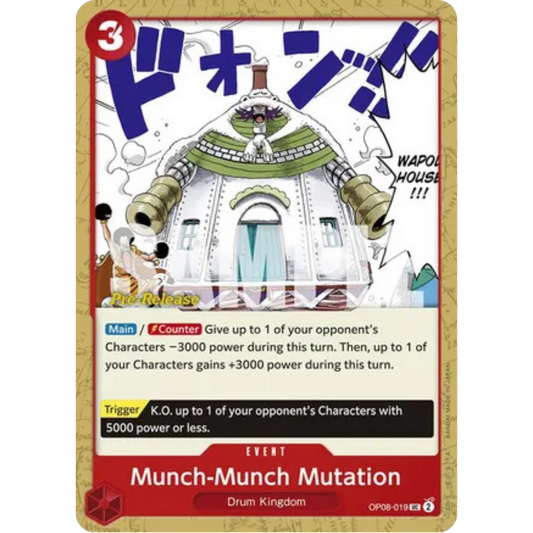 Munch-Munch Mutation (OP08-019) - Two Legends Pre-Release Cards