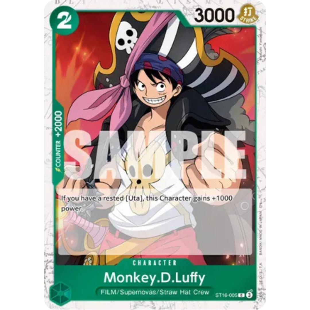 Monkey.D.Luffy - ST16-005 (Pirate Foil) (ST16-005) - Premium Booster -The Best- Vol. 2 Foil