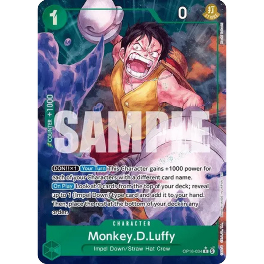 Monkey.D.Luffy (034) (Alternate Art) (OP16-034) - The Time of Battle Foil