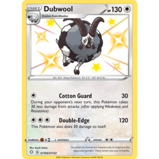 Dubwool (SV104/SV122) [Sword & Shield: Shining Fates]