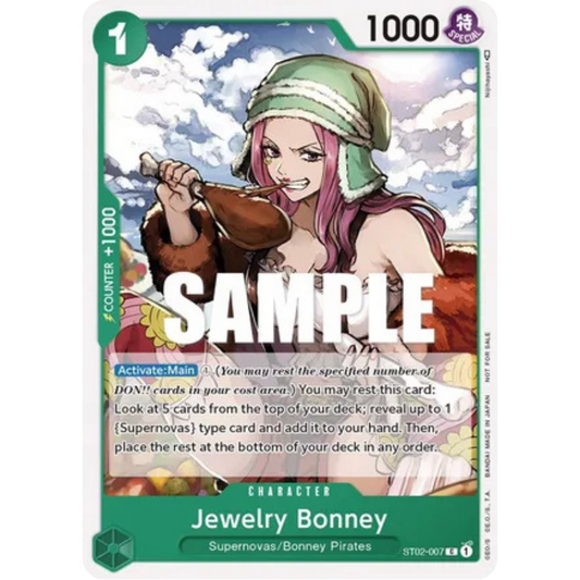 Jewelry Bonney (Tournament Pack Vol. 3) [Participant] (ST02-007) - One Piece Promotion Cards