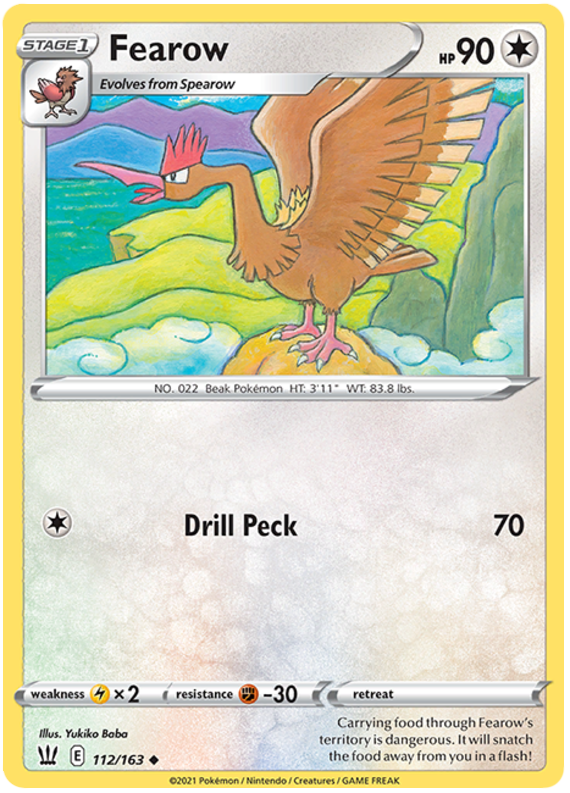 Fearow 112  SWSH05 Battle Styles - Uncommon
