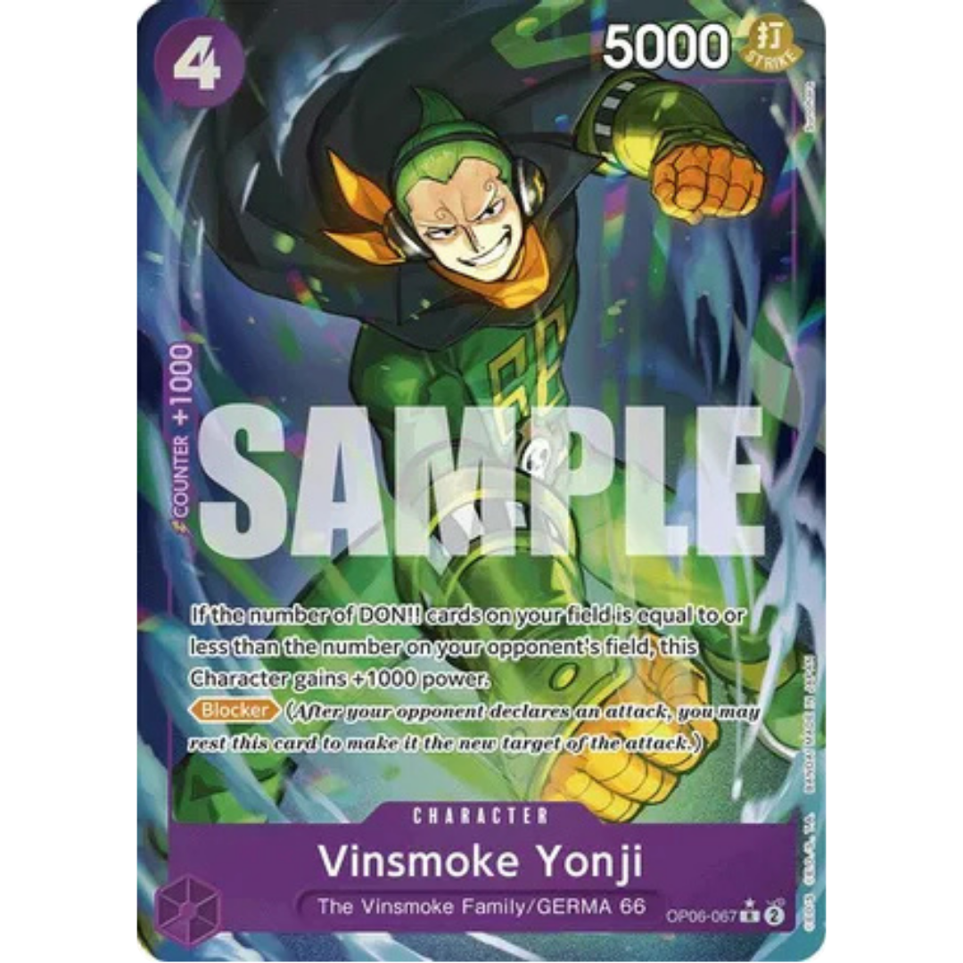 Vinsmoke Yonji (OP06-067) (Full Art) (OP06-067) - Premium Booster -The Best- Foil