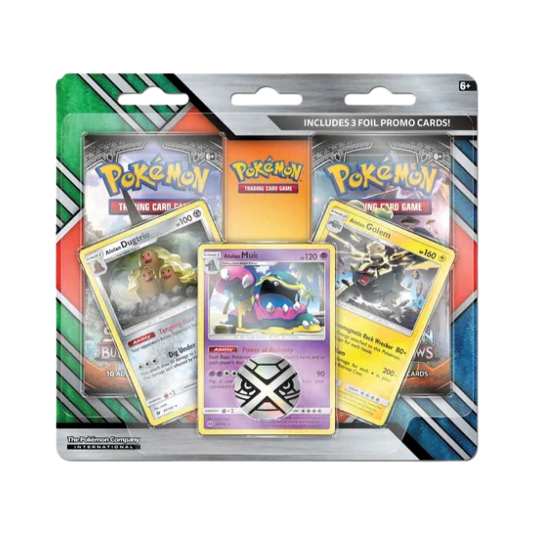 Enhanced 2-Pack Blister Pack [Alolan Dugtrio, Alolan Muk, & Alolan Golem]
