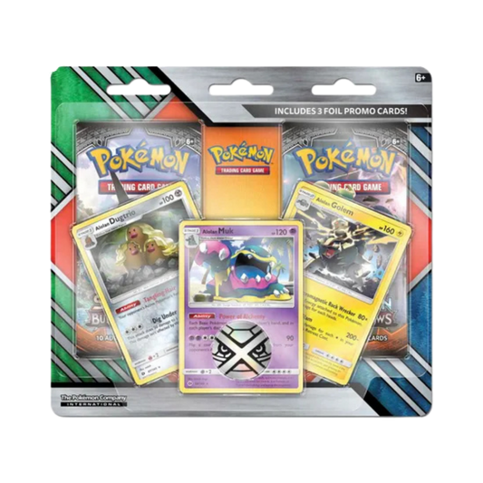 Enhanced 2-Pack Blister Pack [Alolan Dugtrio, Alolan Muk, & Alolan Golem]