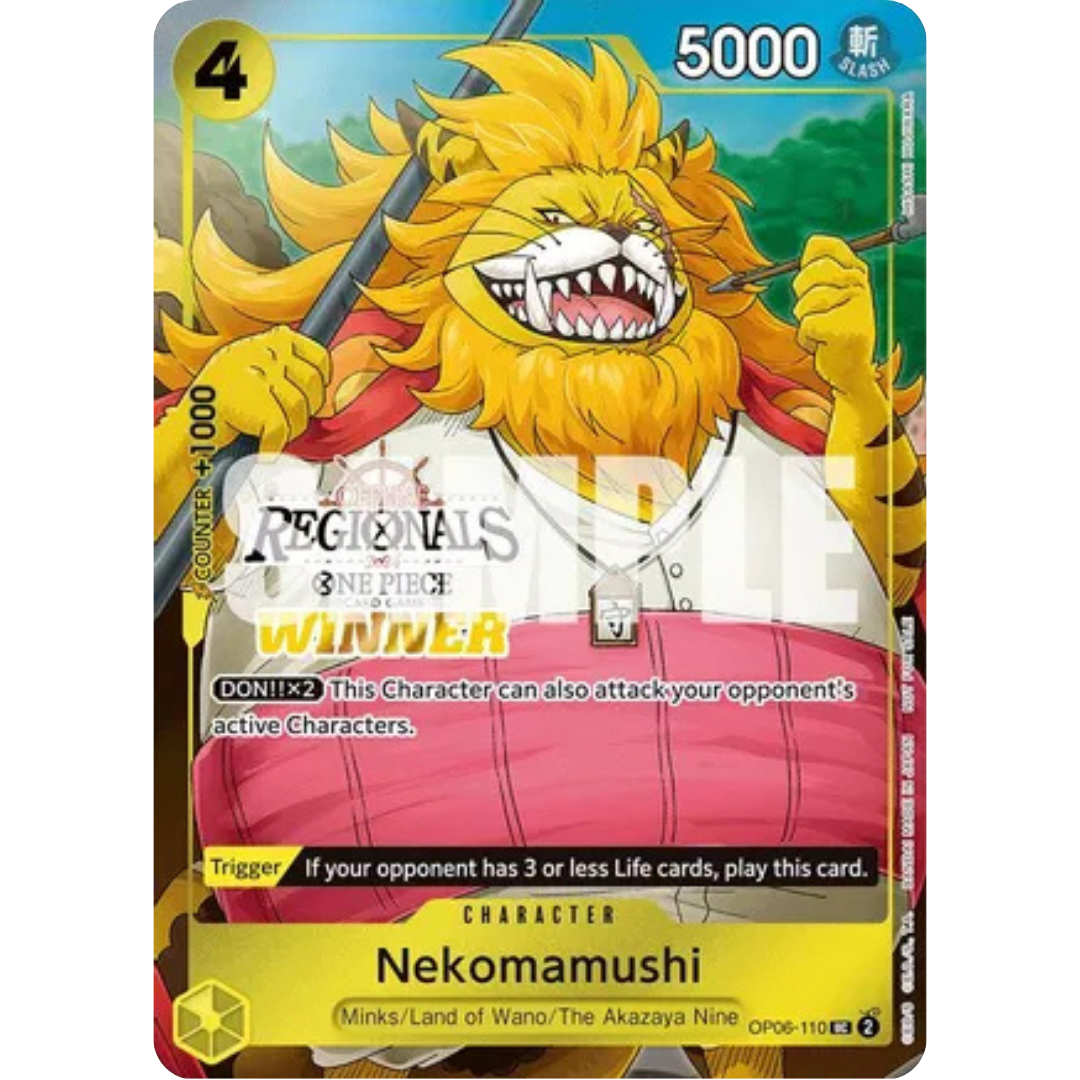 Nekomamushi (Offline Regional 2024 Vol. 3) [Winner] (OP06-110) - One Piece Promotion Cards Foil