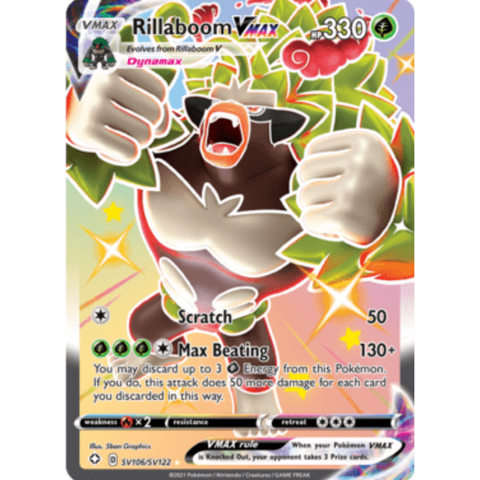 Rillaboom VMAX (SV106/SV122) [Sword & Shield: Shining Fates]