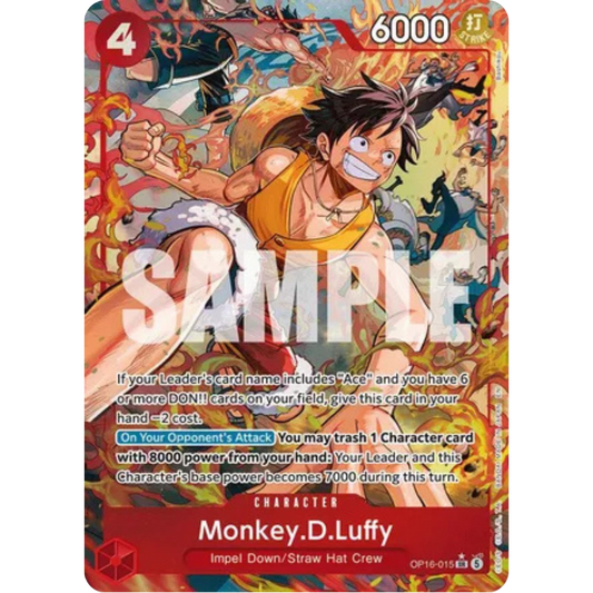 Monkey.D.Luffy (Alternate Art) (OP16-015) - The Time of Battle Foil