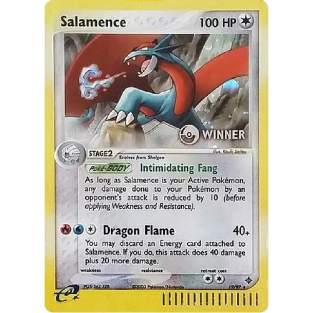 Salamence - 19/97 (e-League) [Winner]/97  - Holofoil Nintendo Promos - Promo