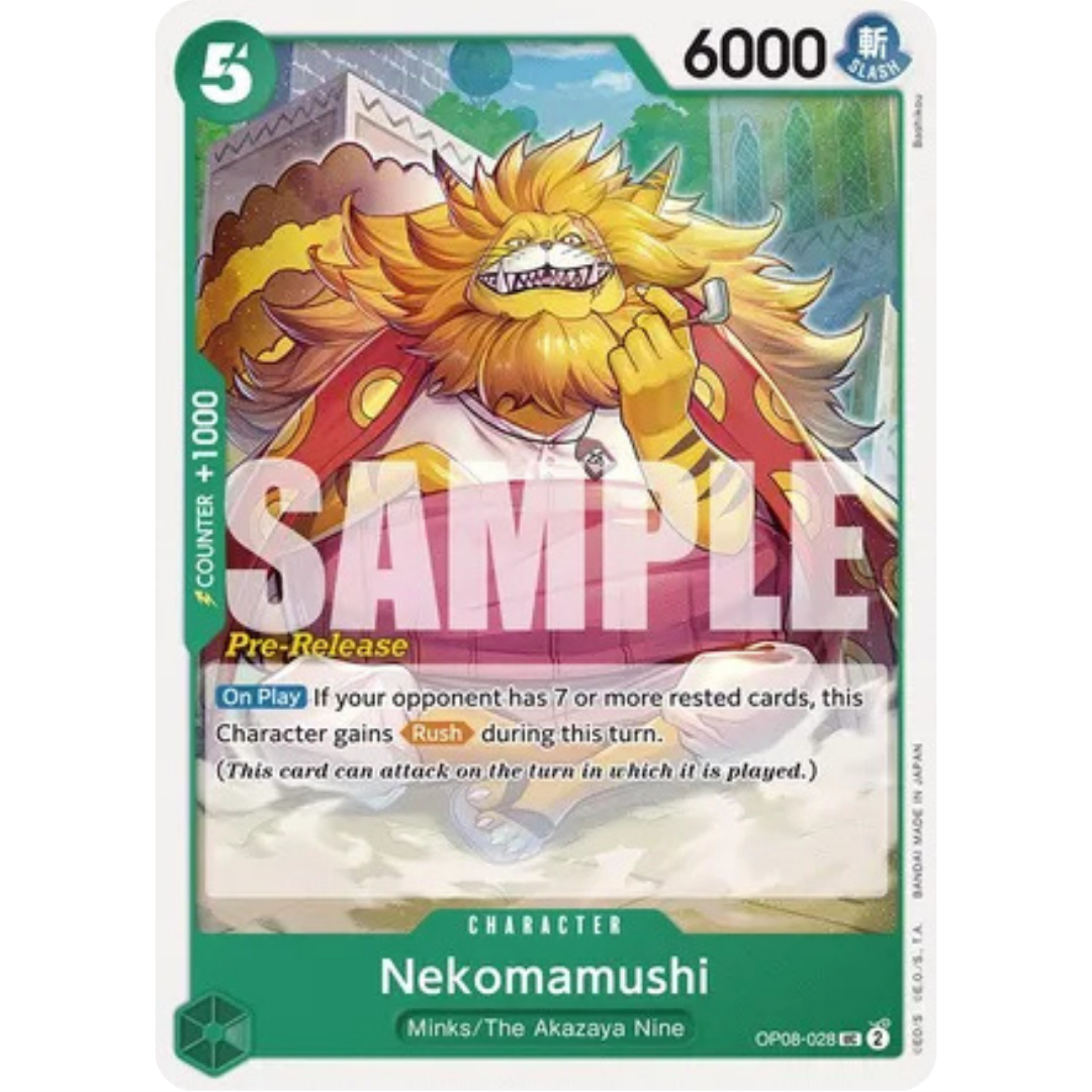 Nekomamushi (OP08-028) - Two Legends Pre-Release Cards