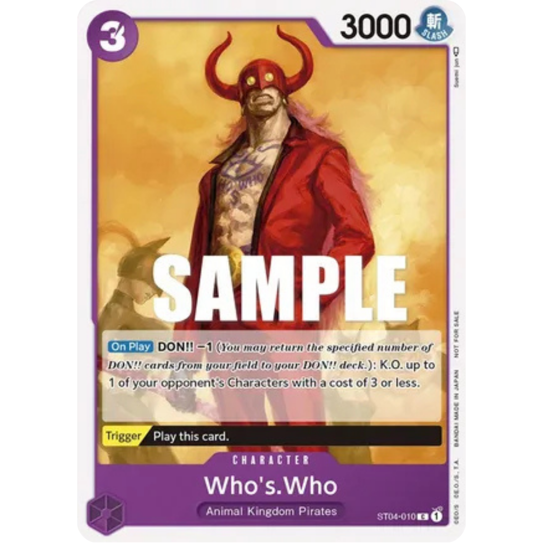 Who's.Who (Tournament Pack Vol. 3) [Participant] (ST04-010) - One Piece Promotion Cards