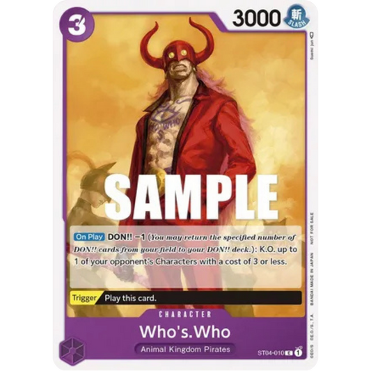 Who's.Who (Tournament Pack Vol. 3) [Participant] (ST04-010) - One Piece Promotion Cards