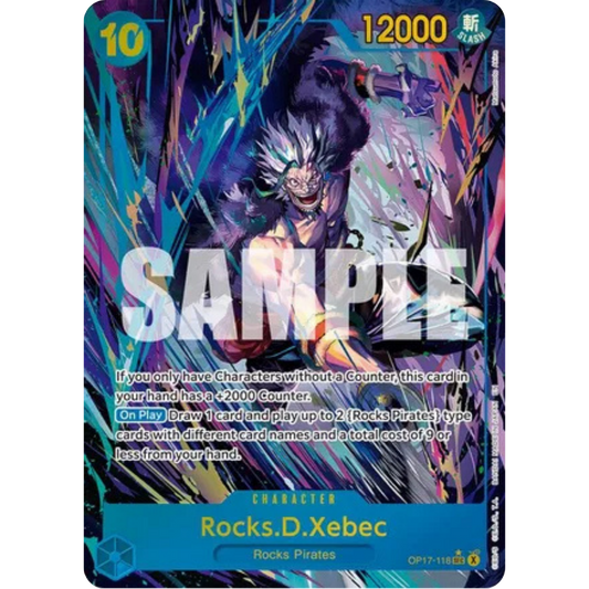 Rocks.D.Xebec (118) (Alternate Art) (OP17-118) - The World's Strongest Warriors Foil