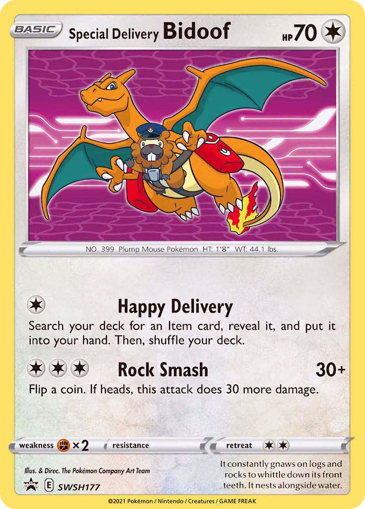 Special Delivery Bidoof  - Holofoil SWSH Sword & Shield Promo Cards - Promo