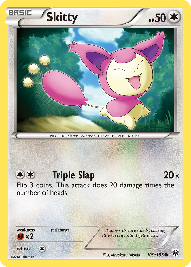 Skitty 109  Plasma Storm - Common