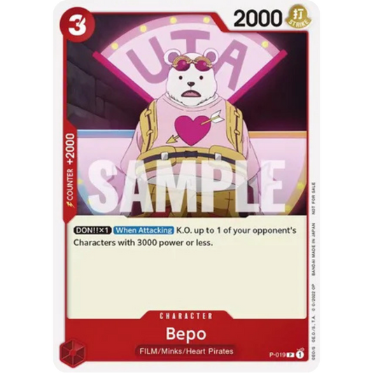 Bepo (One Piece Film Red) (P-019) - One Piece Promotion Cards
