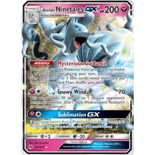 Alolan Ninetales GX (132/214) [Sun & Moon: Lost Thunder]