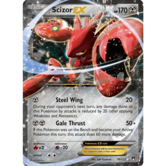 Scizor EX 076/122  - Holofoil XY  BREAKpoint - Ultra Rare