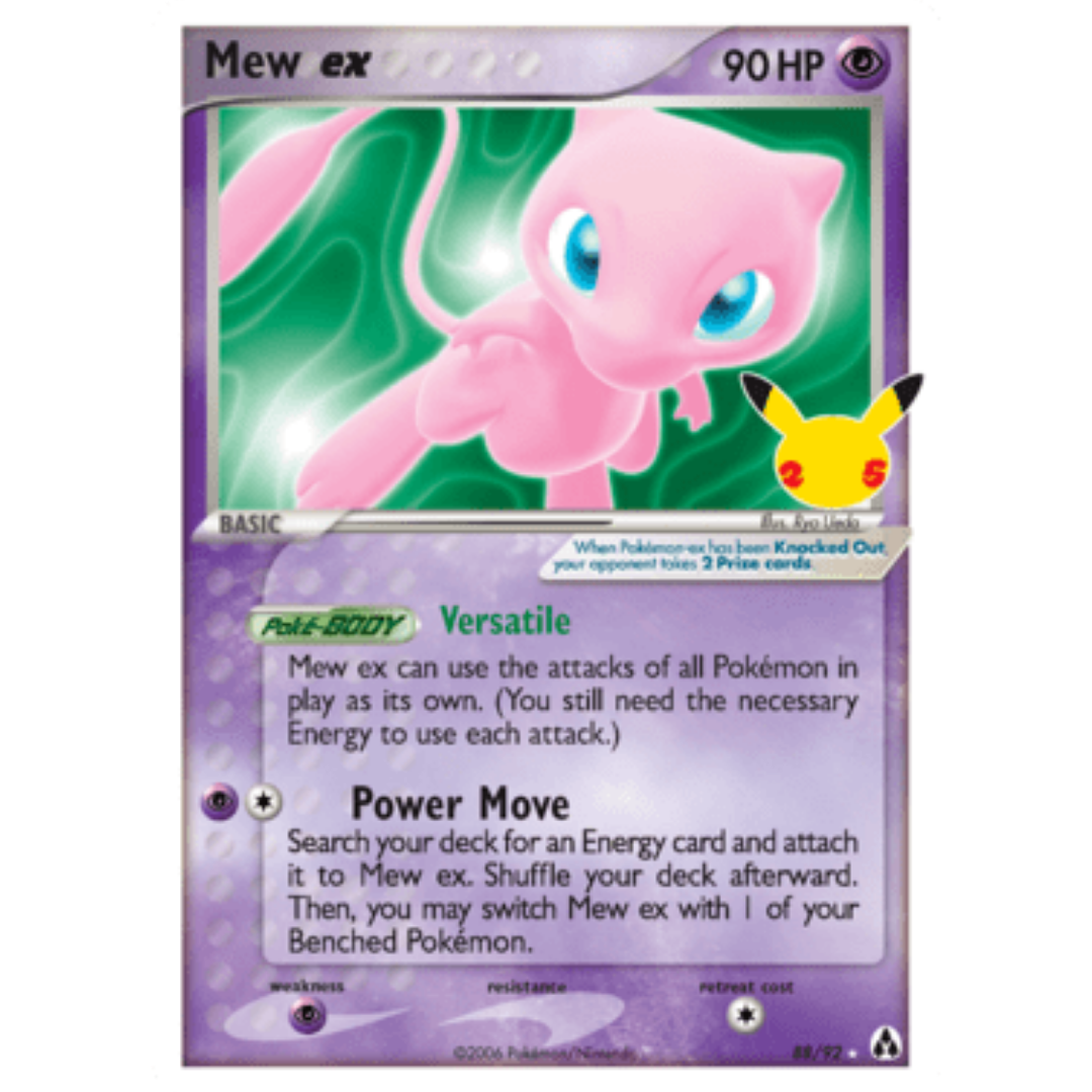 Mew ex 088  - Holofoil Celebrations Classic Collection - Classic Collection