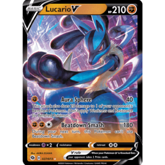 Lucario V (027/073) [Sword & Shield: Champion's Path]