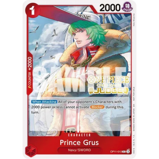 Prince Grus (Judge Pack Vol. 7) (OP11-013) - One Piece Promotion Cards Foil