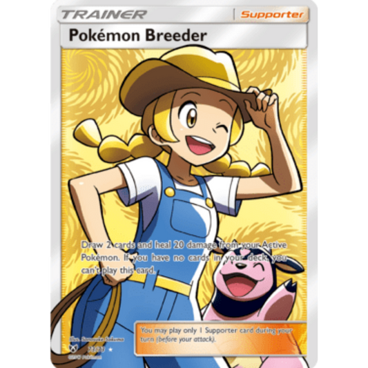 Pokemon Breeder (Full Art) 073/73  - Holofoil Shining Legends - Ultra Rare