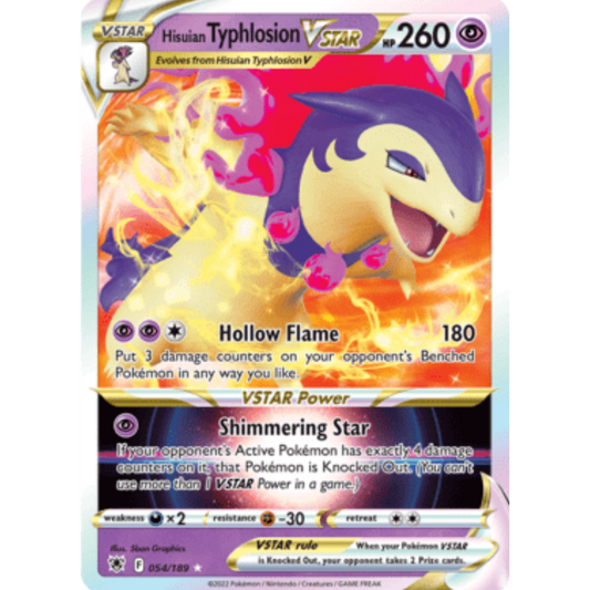Hisuian Typhlosion VSTAR (054/189) [Sword & Shield: Astral Radiance]