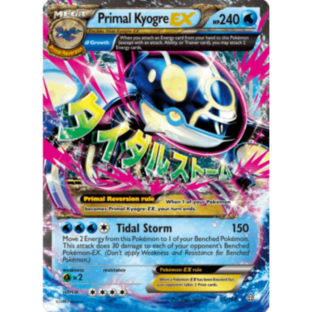 Primal Kyogre EX (Alpha) 055  - Holofoil XY  Primal Clash - Ultra Rare