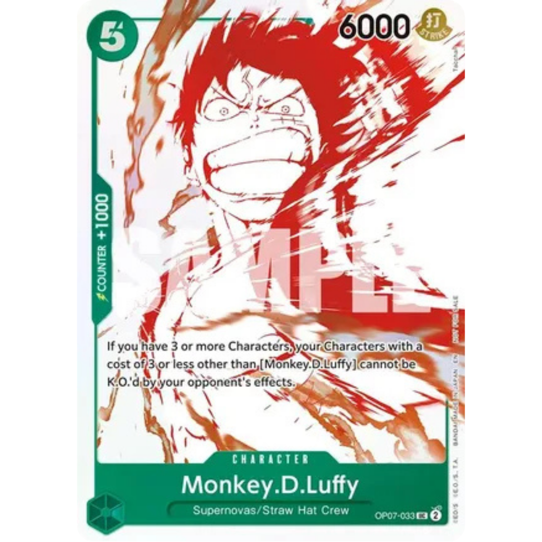 Monkey.D.Luffy - OP07-033 (3rd Anniversary Treasure Campaign Pack) (OP07-033) - One Piece Promotion Cards Foil