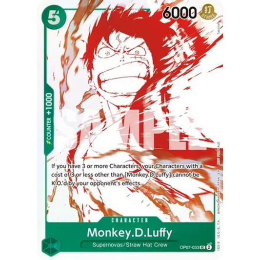 Monkey.D.Luffy - OP07-033 (3rd Anniversary Treasure Campaign Pack) (OP07-033) - One Piece Promotion Cards Foil