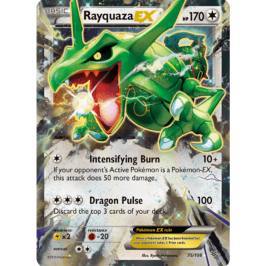Rayquaza EX (75) 075/108  - Holofoil XY  Roaring Skies - Ultra Rare