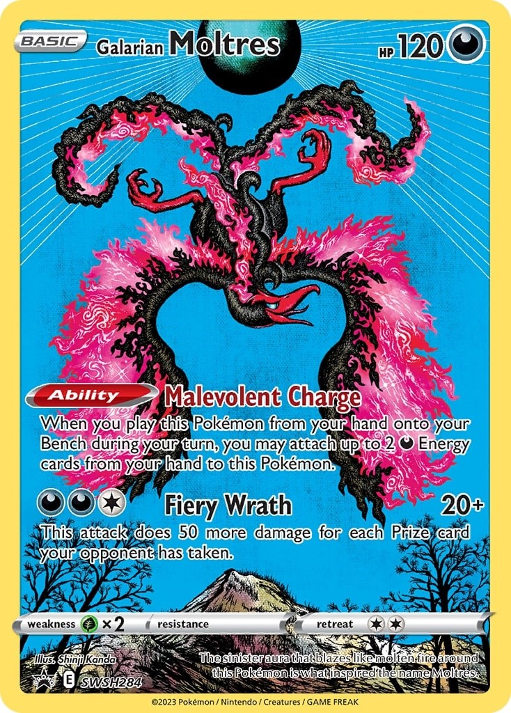 Galarian Moltres SWSH284  - Holofoil SWSH Sword & Shield Promo Cards - Promo