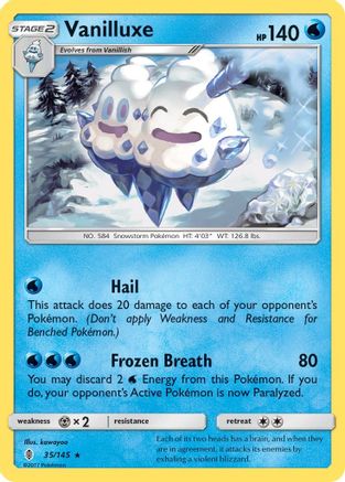 Vanilluxe  SM  Guardians Rising - Rare