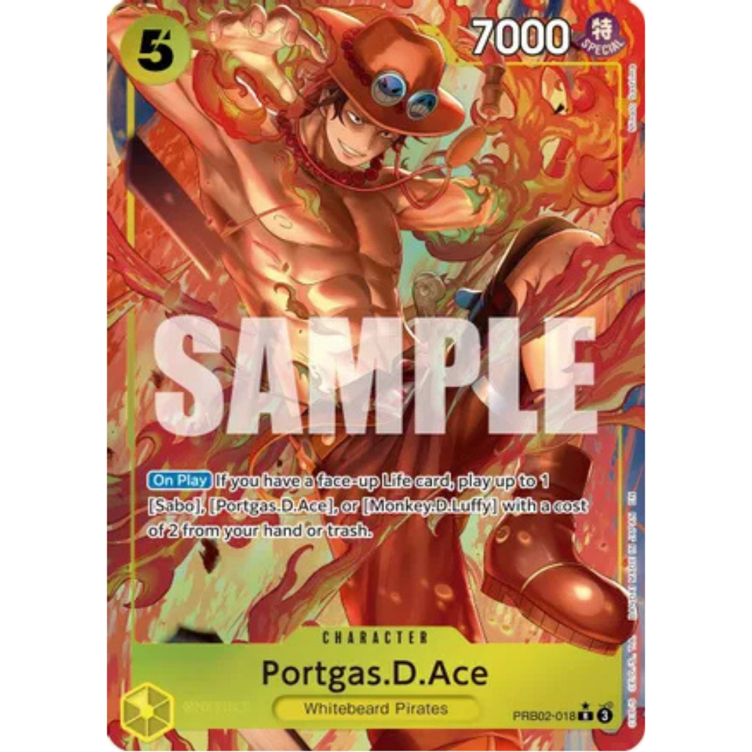 Portgas.D.Ace (Alternate Art) (PRB02-018) - Premium Booster -The Best- Vol. 2 Foil