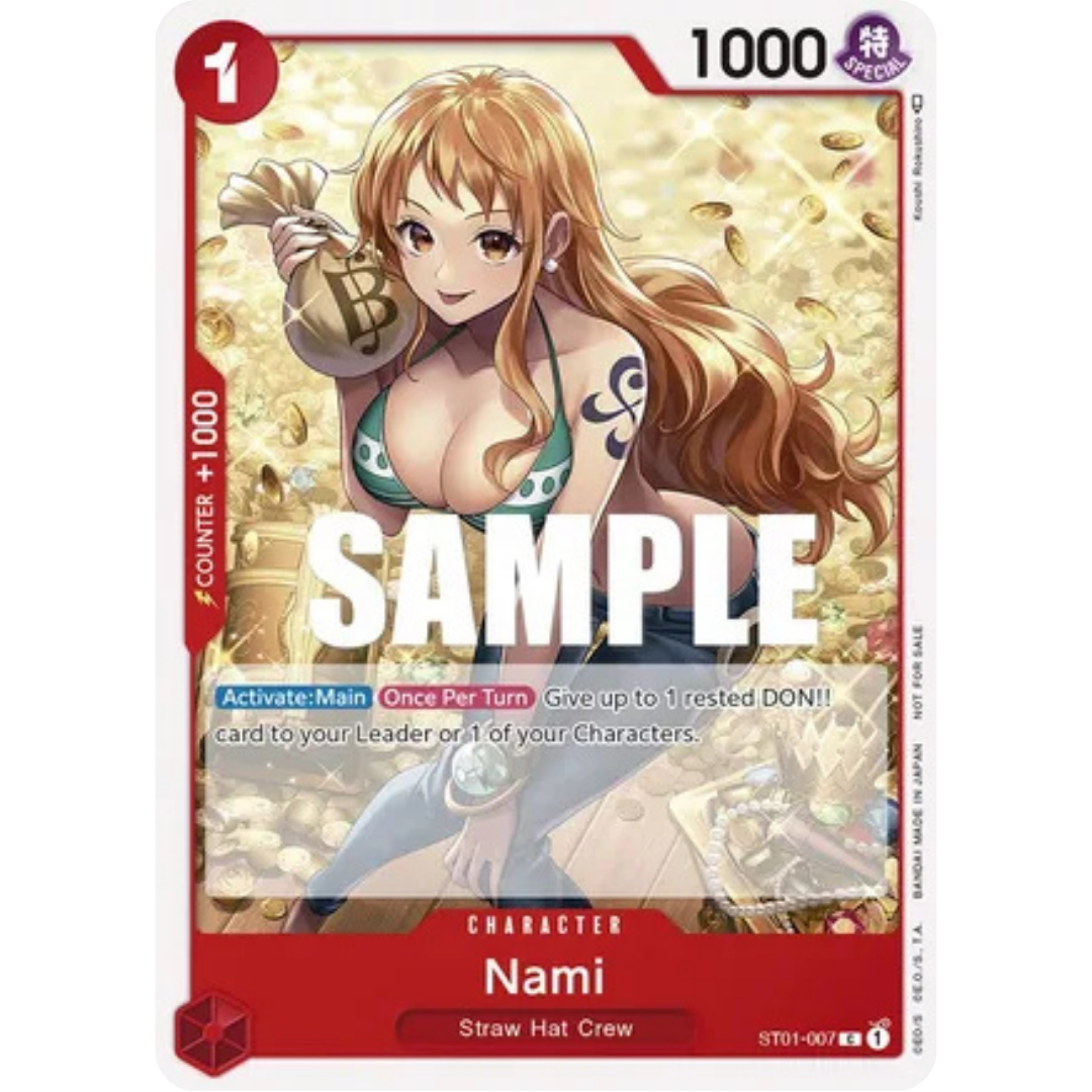 Nami (Tournament Pack Vol. 3) [Participant] (ST01-007) - One Piece Promotion Cards