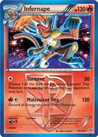 Infernape 017/135  Deck Exclusives - Rare