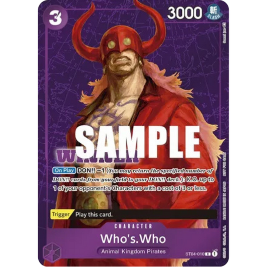 Who's.Who (Tournament Pack Vol. 3) [Winner] (ST04-010) - One Piece Promotion Cards Foil